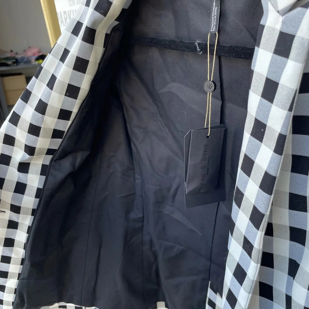 Rag and bone plaid blazer size 00 NWT